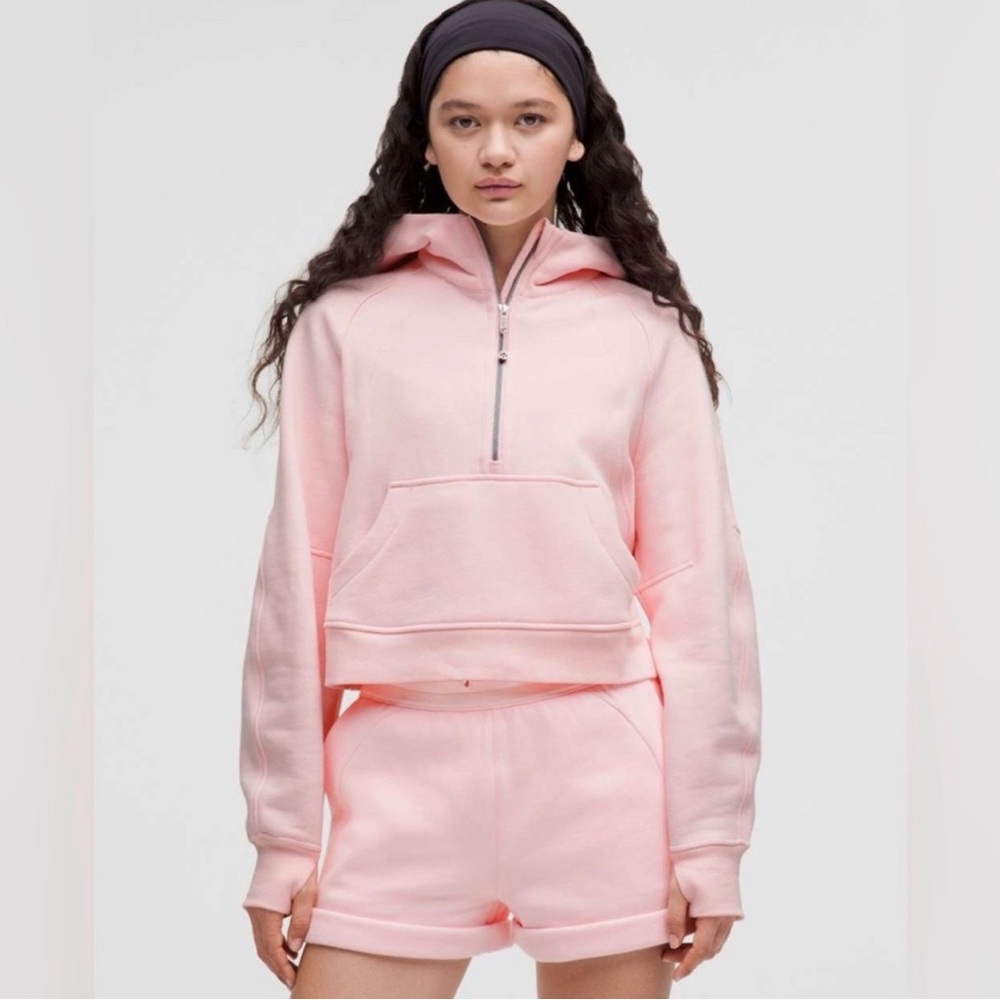 LULULEMON Strawberry Milkshake Scuba Oversized Half-Zip Hoodie Size XS / S